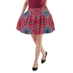 Abstract Pattern Geometric Backgrounds  A-line Pocket Skirt by Eskimos