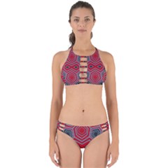 Abstract Pattern Geometric Backgrounds  Perfectly Cut Out Bikini Set by Eskimos