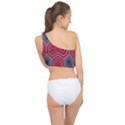 Abstract pattern geometric backgrounds  Spliced Up Bikini Top  View2