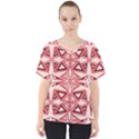 Abstract pattern geometric backgrounds  V-Neck Dolman Drape Top View1