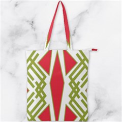 Abstract Pattern Geometric Backgrounds Double Zip Up Tote Bag by Eskimos