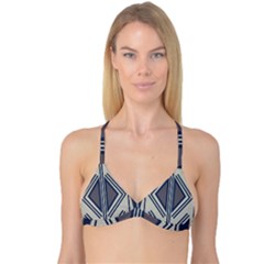 Abstract Pattern Geometric Backgrounds  Reversible Tri Bikini Top by Eskimos
