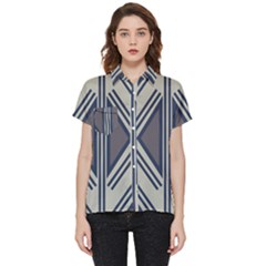 Abstract Pattern Geometric Backgrounds  Short Sleeve Pocket Shirt by Eskimos