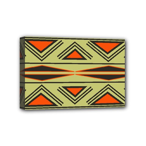 Abstract Pattern Geometric Backgrounds Mini Canvas 6  X 4  (stretched) by Eskimos