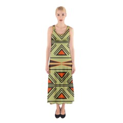 Abstract Pattern Geometric Backgrounds Sleeveless Maxi Dress by Eskimos