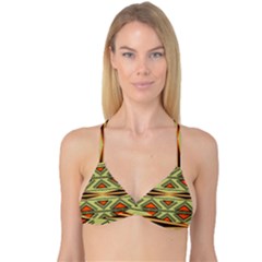 Abstract Pattern Geometric Backgrounds Reversible Tri Bikini Top by Eskimos