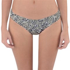 Intricate Ornate Pattern Reversible Hipster Bikini Bottoms by dflcprintsclothing