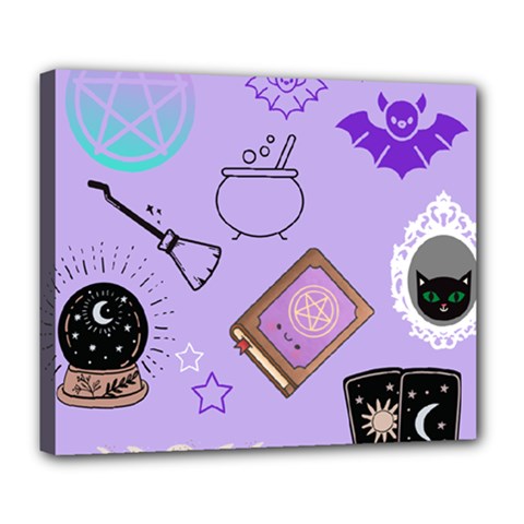 Pastel Goth Witch Purple Deluxe Canvas 24  X 20  (stretched) by NerdySparkleGoth