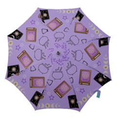 Pastel Goth Witch Purple Hook Handle Umbrellas (large) by NerdySparkleGoth
