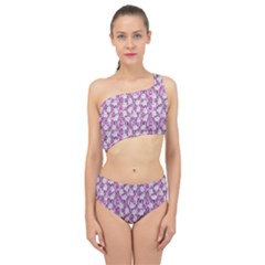 Pink Ghost Spliced Up Two Piece Swimsuit by NerdySparkleGoth