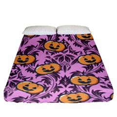 Pink Jacks Fitted Sheet (queen Size) by NerdySparkleGoth