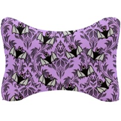 Purple Bats Seat Head Rest Cushion by NerdySparkleGoth