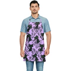 Purple Cats Kitchen Apron by NerdySparkleGoth