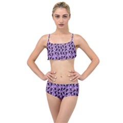 Purple Cat Layered Top Bikini Set by NerdySparkleGoth