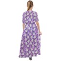 Purple Ghost Waist Tie Boho Maxi Dress View2