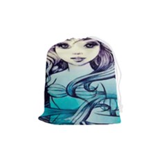 Beautifull Ariel Little Mermaid  Painting Drawstring Pouch (medium) by artworkshop