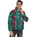 Rare Excotic Forest Of Wild Orchids Vines Blooming In The Calm Men s Puffer Bubble Jacket Coat View3
