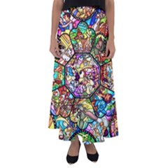 Character Disney Stained Flared Maxi Skirt by artworkshop