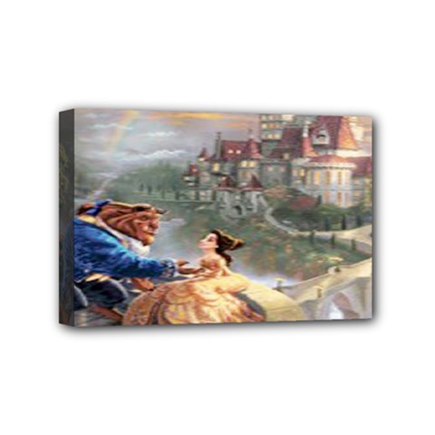 Beauty And The Beast Castle Mini Canvas 6  X 4  (stretched) by artworkshop