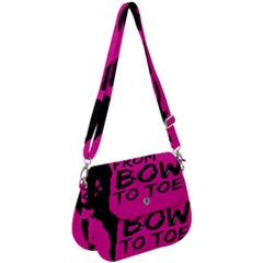 Bow To Toe Cheer Saddle Handbag by artworkshop