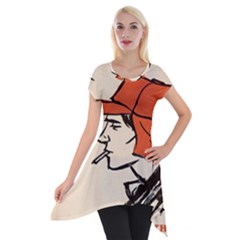Catcher In The Rye Short Sleeve Side Drop Tunic by artworkshop