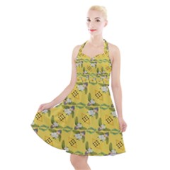 Digitalart Halter Party Swing Dress  by Sparkle