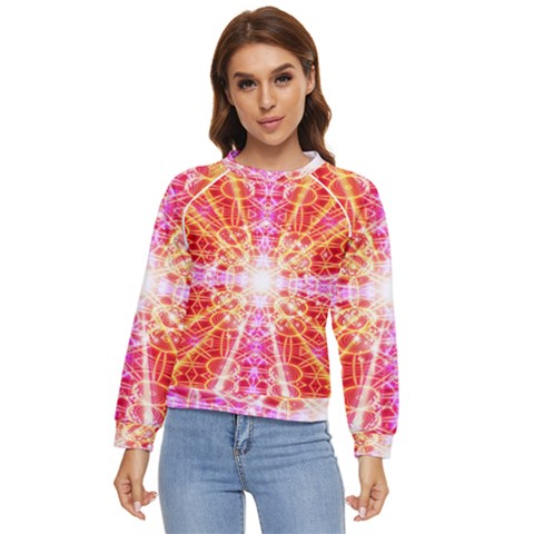 Bursting Energy Women s Long Sleeve Raglan Tee by Thespacecampers