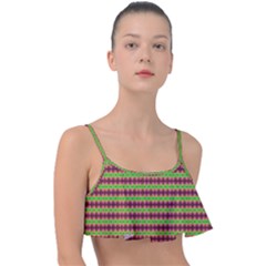 Claus And Effect Frill Bikini Top by Thespacecampers