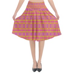 Creamsicle Experience Flared Midi Skirt by Thespacecampers
