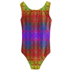 Electric Sunset Kids  Cut-out Back One Piece Swimsuit by Thespacecampers