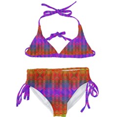 Electric Sunset Kids  Classic Bikini Set by Thespacecampers