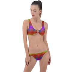 Electric Sunset Ring Detail Crop Bikini Set by Thespacecampers