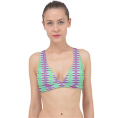 Electro Stripe Classic Banded Bikini Top by Thespacecampers
