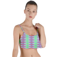 Electro Stripe Layered Top Bikini Top  by Thespacecampers