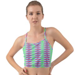 Electro Stripe Mini Tank Bikini Top by Thespacecampers