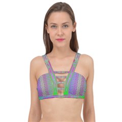 Glitch Machine Cage Up Bikini Top by Thespacecampers