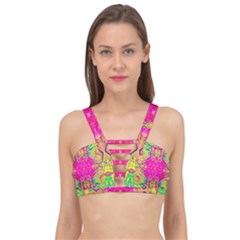 Kaleidoscopic Fun Cage Up Bikini Top by Thespacecampers