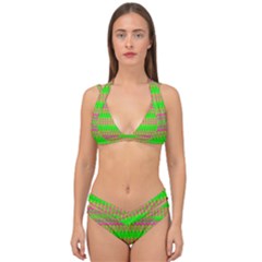 Neon Hopes Double Strap Halter Bikini Set by Thespacecampers
