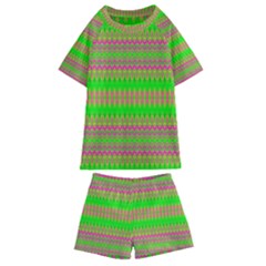 Neon Hopes Kids  Swim Tee And Shorts Set by Thespacecampers
