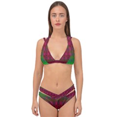 Synchronicity Sings Double Strap Halter Bikini Set by Thespacecampers