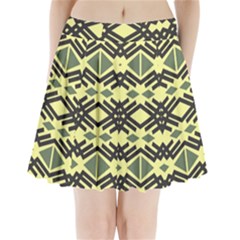 Abstract Pattern Geometric Backgrounds Pleated Mini Skirt by Eskimos