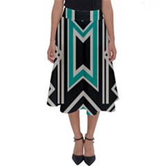 Abstract Pattern Geometric Backgrounds  Perfect Length Midi Skirt by Eskimos