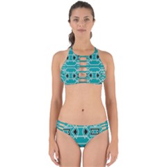 Abstract Pattern Geometric Backgrounds  Perfectly Cut Out Bikini Set by Eskimos