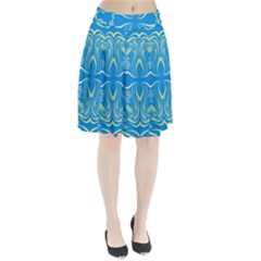 Folk Flowers Print Floral Pattern Ethnic Art Pleated Skirt by Eskimos