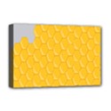 Hexagons Yellow Honeycomb Hive Bee Hive Pattern Deluxe Canvas 18  x 12  (Stretched) View1