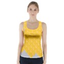 Hexagons Yellow Honeycomb Hive Bee Hive Pattern Racer Back Sports Top View1