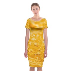 Water Classic Short Sleeve Midi Dress by artworkshop