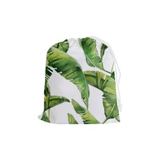 Sheets Tropical Plant Palm Summer Exotic Drawstring Pouch (medium) by artworkshop