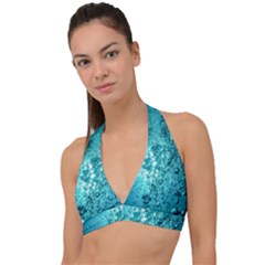 Bubbles Water Bub Halter Plunge Bikini Top by artworkshop