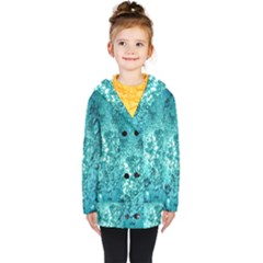 Bubbles Water Bub Kids  Double Breasted Button Coat by artworkshop